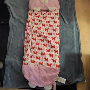 HAPPY NAPPERS PILLOW & SACK, COMFY, COZY, CAT SLEEPING BAG WITH PILLOW